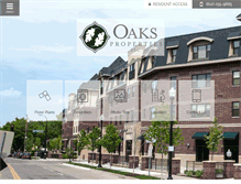 Tablet Screenshot of oaksstationplaceapartments.com